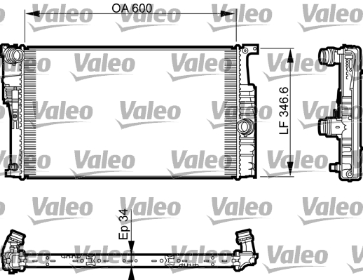 Radiateur Valeo 735464