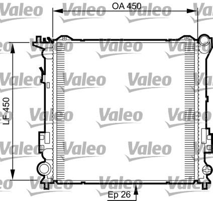 Radiateur Valeo 735504