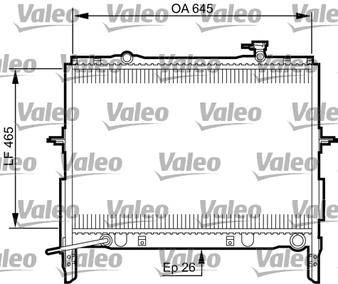 Radiateur Valeo 735505