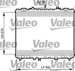 Radiateur Valeo 735506