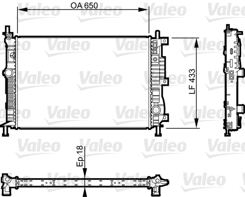 Radiateur Valeo 735555