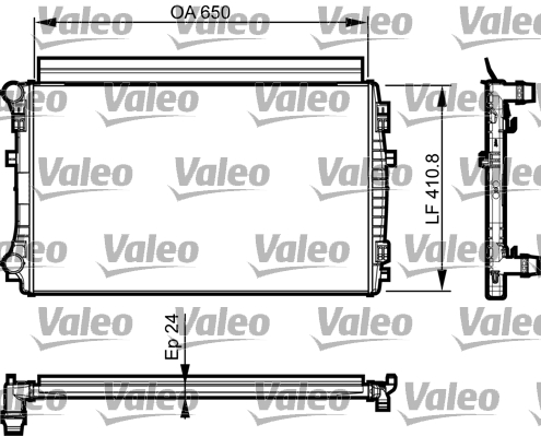 Radiateur Valeo 735558