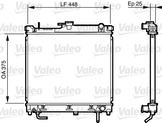 Radiateur Valeo 735578