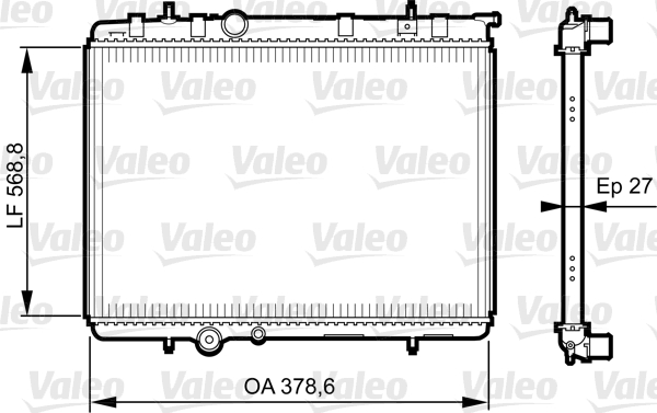 Radiateur Valeo 735597