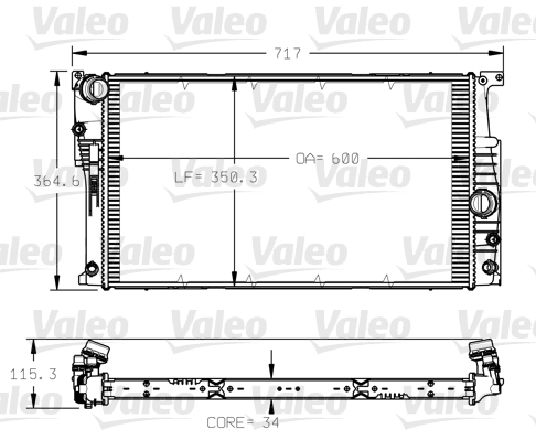 Radiateur Valeo 735623