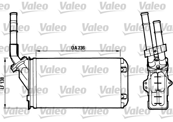 Kachelradiateur Valeo 812002