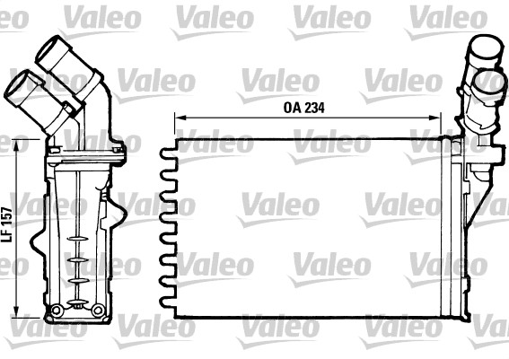 Kachelradiateur Valeo 812006