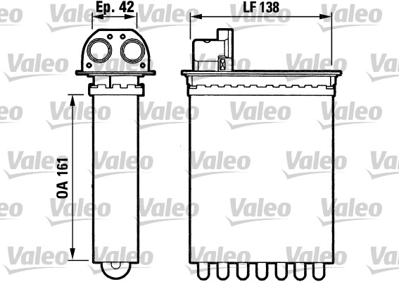 Kachelradiateur Valeo 812028