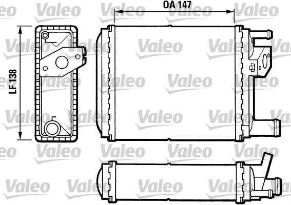 Kachelradiateur Valeo 812032