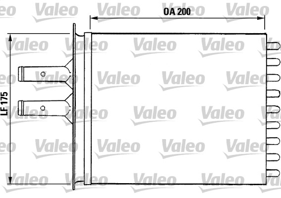 Kachelradiateur Valeo 812081