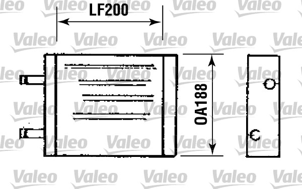 Kachelradiateur Valeo 812093