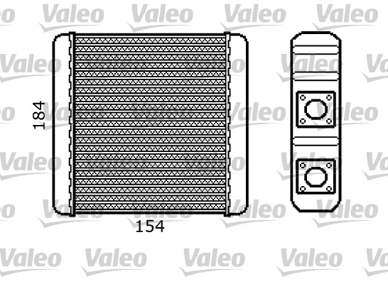 Kachelradiateur Valeo 812107