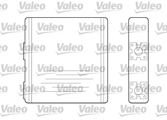 Kachelradiateur Valeo 812108