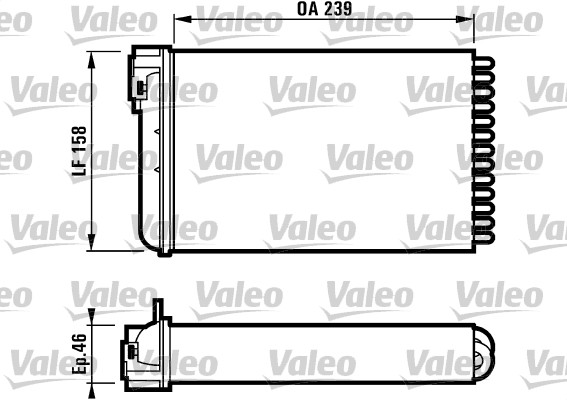 Kachelradiateur Valeo 812110