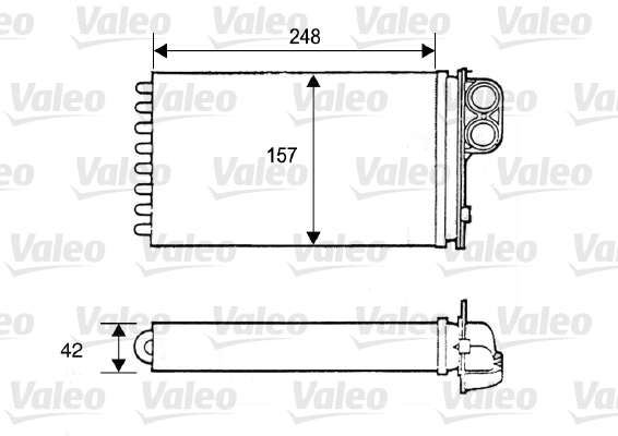 Kachelradiateur Valeo 812115