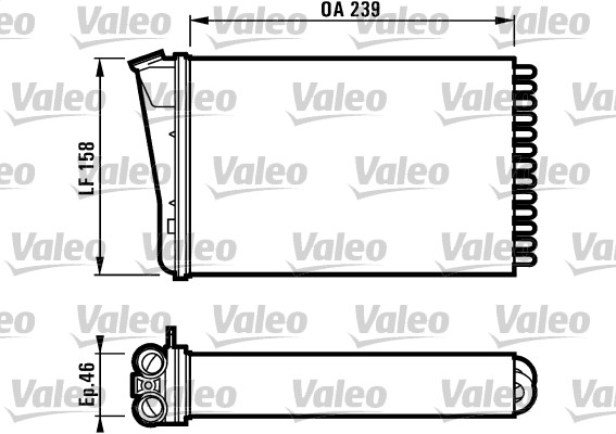 Kachelradiateur Valeo 812126