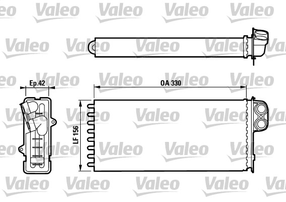 Kachelradiateur Valeo 812128