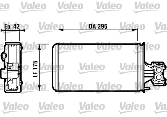 Kachelradiateur Valeo 812132