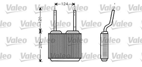 Kachelradiateur Valeo 812146