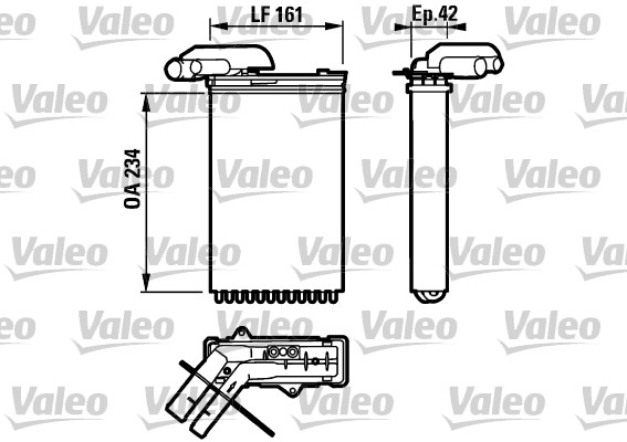 Kachelradiateur Valeo 812158