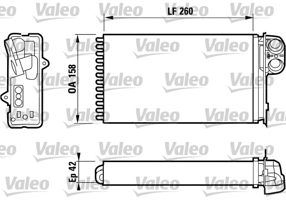 Kachelradiateur Valeo 812162