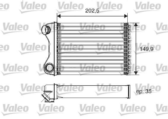 Kachelradiateur Valeo 812211
