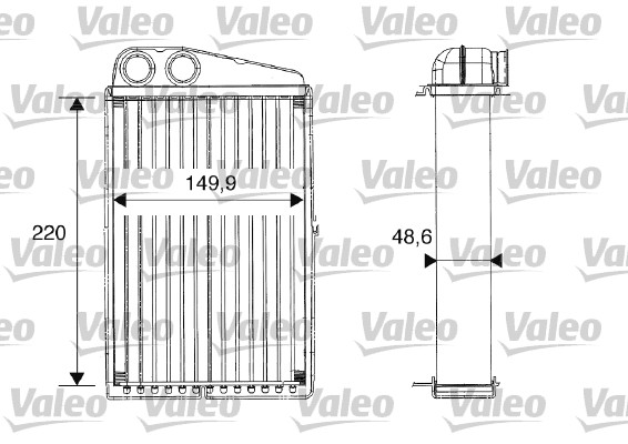 Kachelradiateur Valeo 812247