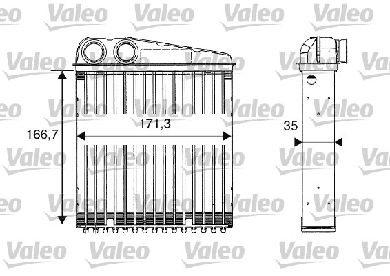 Kachelradiateur Valeo 812250