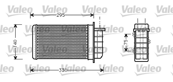 Kachelradiateur Valeo 812281