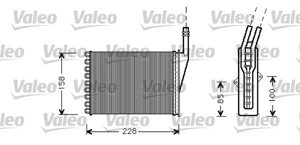 Kachelradiateur Valeo 812287