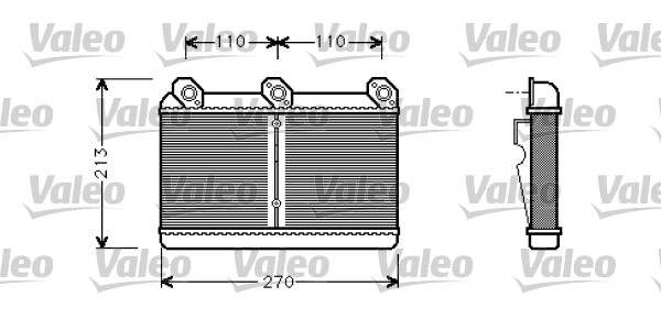 Kachelradiateur Valeo 812294