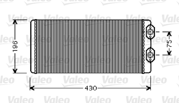 Kachelradiateur Valeo 812343