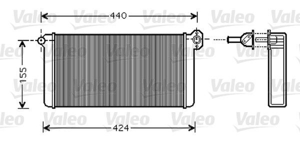 Kachelradiateur Valeo 812356