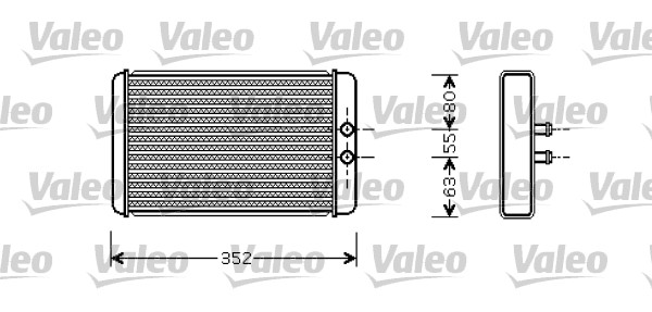 Kachelradiateur Valeo 812358