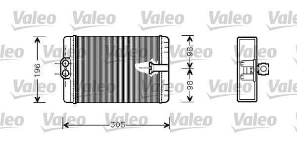 Kachelradiateur Valeo 812366