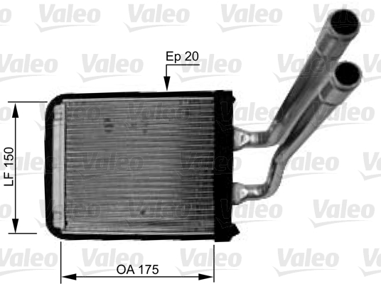 Kachelradiateur Valeo 812436