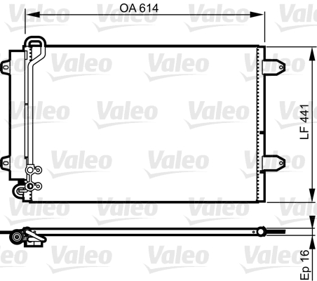 Airco condensor Valeo 814002