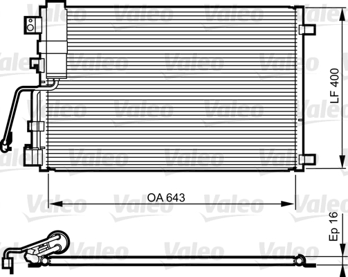 Airco condensor Valeo 814009