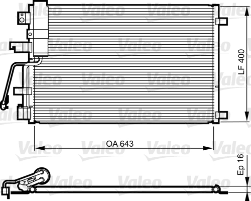 Airco condensor Valeo 814010