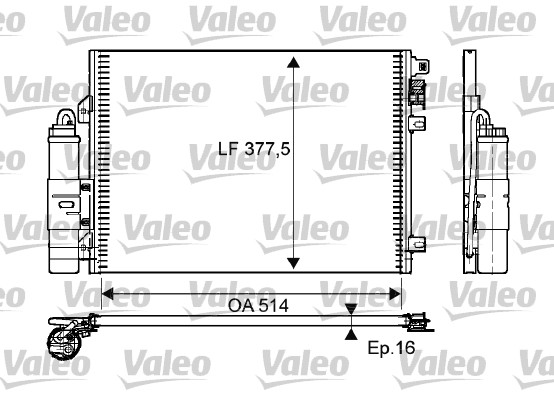 Airco condensor Valeo 814051