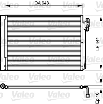 Airco condensor Valeo 814165