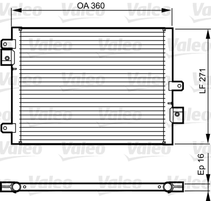 Airco condensor Valeo 814167