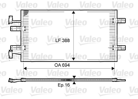 Airco condensor Valeo 814171