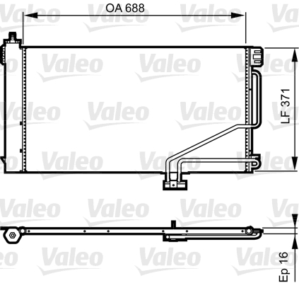 Airco condensor Valeo 814186