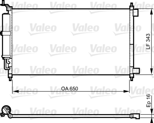 Airco condensor Valeo 814221