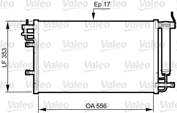 Airco condensor Valeo 814345