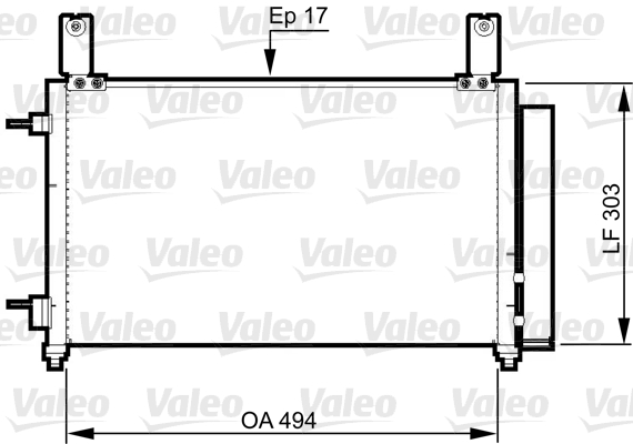 Airco condensor Valeo 814358