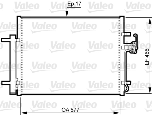 Airco condensor Valeo 814360