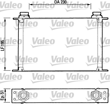 Oliekoeler motorolie Valeo 816601