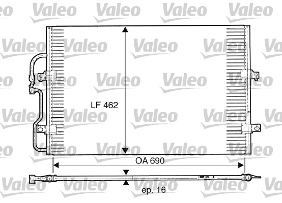 Airco condensor Valeo 816852